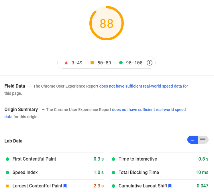 Jetpack Boost after google page speed