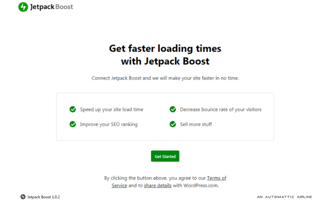 Jetpack Boost get started